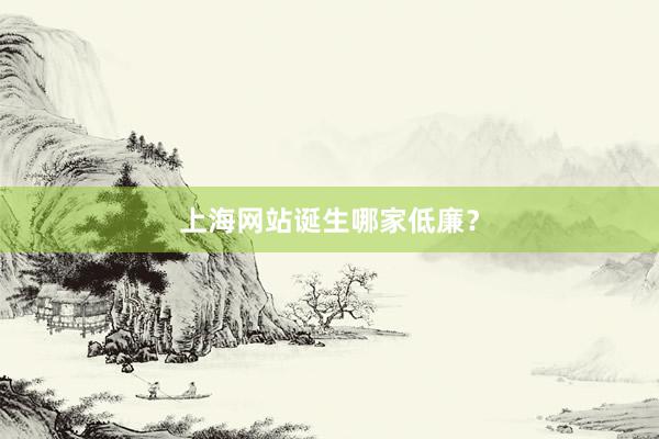 上海网站诞生哪家低廉？